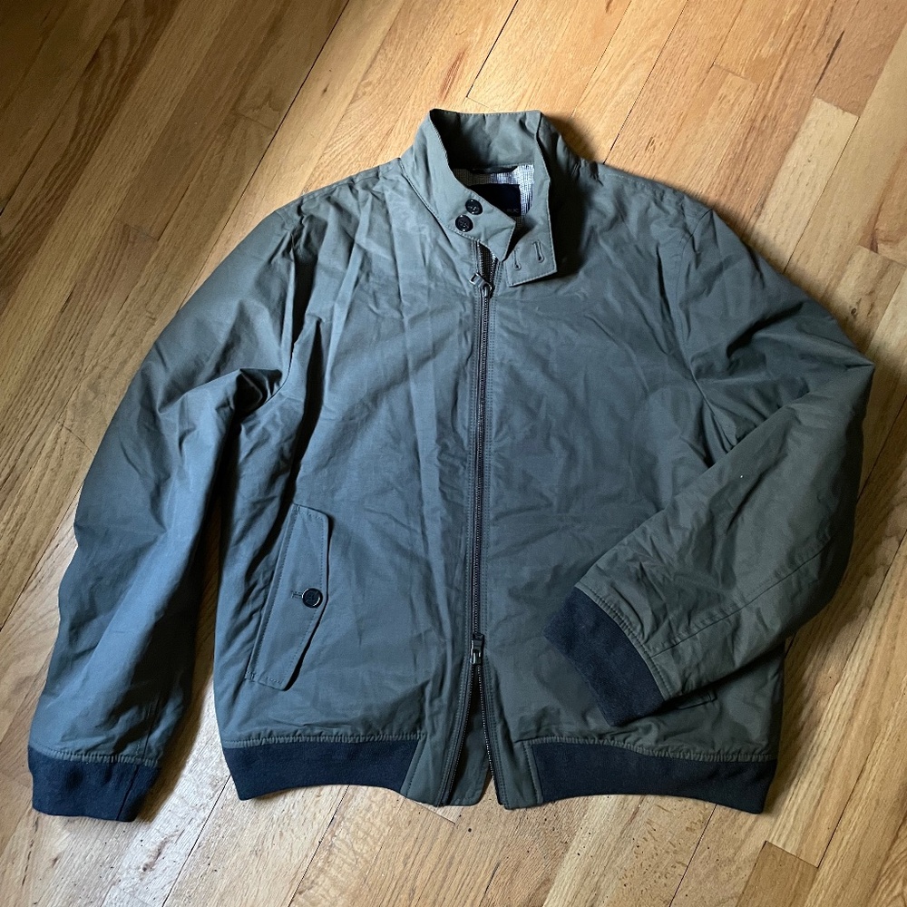 Banana Republic Men’s L Olive Green Harrington Bomber Jacket